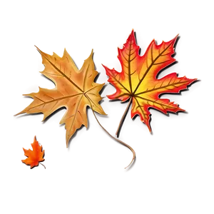 Maple Leaves Thanksgiving Border Png 43 PNG image