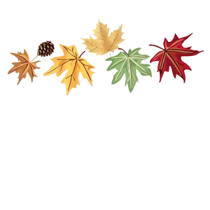 Maple Leaves Thanksgiving Border Png 50 PNG image