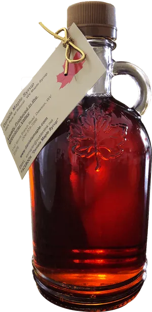 Maple Syrup Bottlewith Label PNG image