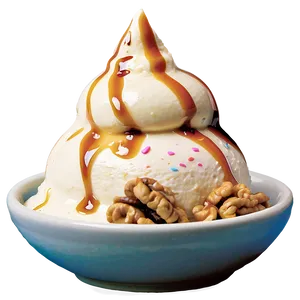 Maple Walnut Ice Cream Sundae Png 98 PNG image