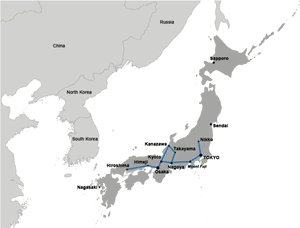 Mapof Japanand Surrounding Areas PNG image