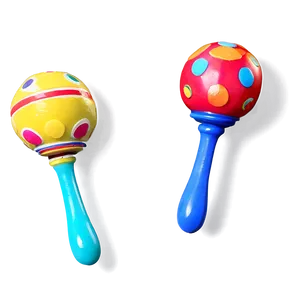 Maraca In Bold Colors PNG 06122024 PNG