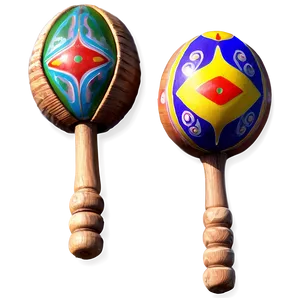 Maraca In Traditional Costume PNG 06122024