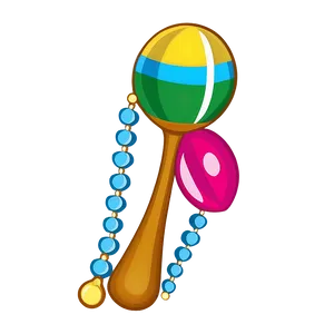 Maraca With Beads PNG 06122024