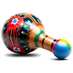 Maraca With Detailed Artwork PNG 51 PNG