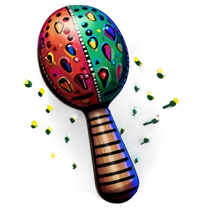 Maraca With Detailed Artwork PNG 65