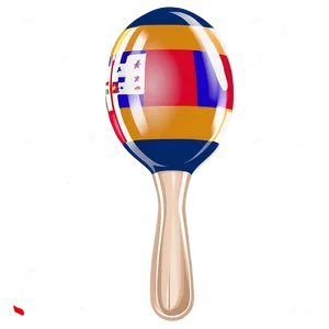 Maraca With Flags PNG Vtj10 PNG