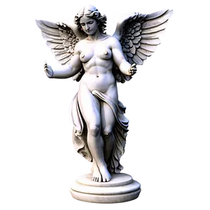Marble Angel Statue Design PNG Hwe PNG
