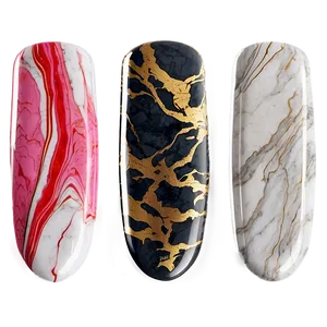 Marble Effect Acrylic Nails Png 43 PNG image