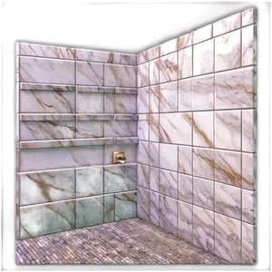 Marble Shower Walls PNG 05232024