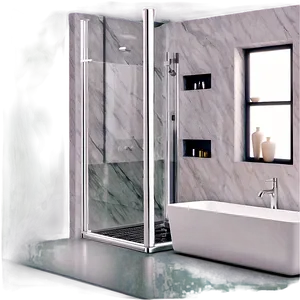 Marble Shower Walls Png 05232024 PNG image