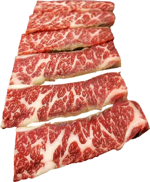 Marbled Beef Steaks PNG image