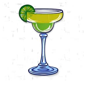 Margarita Glass Design PNG Fpw13 PNG