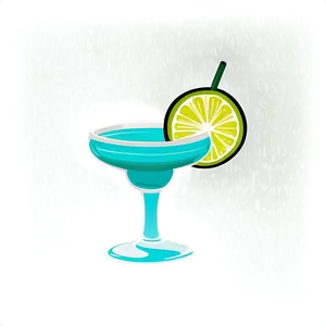 Margarita Glass Illustration PNG Fou45 PNG