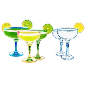 Margarita Glass Set PNG Rxl97 PNG