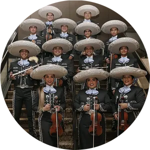 Mariachi Bandon Stairs.jpg PNG image