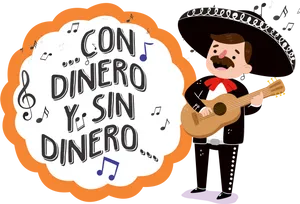 Mariachi Musician With Guitarand Lyrics
