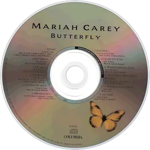 Mariah Carey Butterfly Album C D PNG image