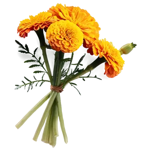 Marigold Sunshine Bouquet PNG Jwh98