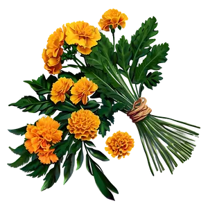 Marigolds Bouquet Gift PNG 06132024 PNG
