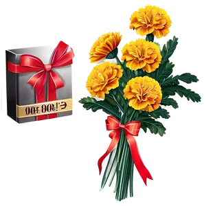 Marigolds Bouquet Gift PNG 17 PNG