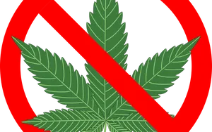 Marijuana Prohibition Sign PNG image