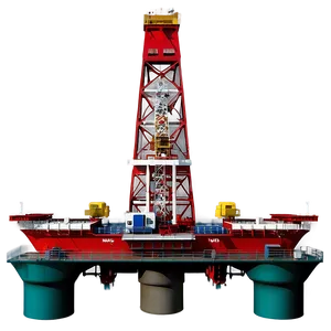 Marine Oil Drilling Rig Png 06122024 PNG image