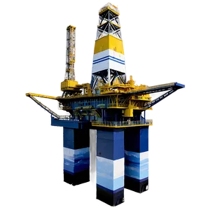 Marine Oil Drilling Rig PNG 31