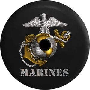 Marines Emblemon Black Disc PNG image