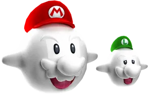 Marioand Luigi Boos PNG image