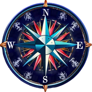 Maritime Compass Rose Symbol Png 13 PNG image