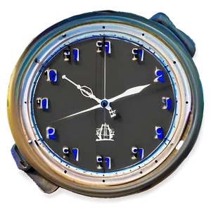 Maritime Ship's Clock PNG Mrg