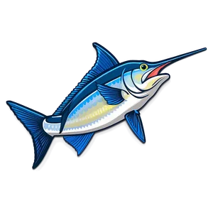 Marlin Fishing Badge PNG 06242024 PNG