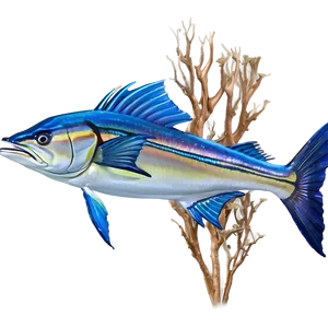 Marlin In Coral Reef Png Cwh96 PNG image