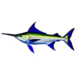 Marlin In Coral Reef PNG Krs49 PNG