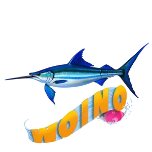 Marlin In Ocean Wave PNG 06242024 PNG