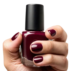 Maroon Nail Polish Png 05252024 PNG image