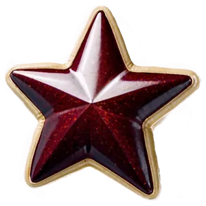 Maroon Star PNG 05232024