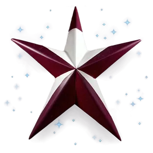 Maroon Star PNG Txj
