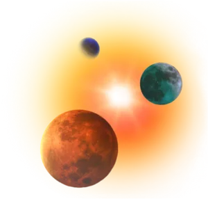 Mars_and_ Planets_ Artistic_ Rendering PNG image