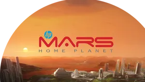 Mars Home Planet Concept Art PNG image