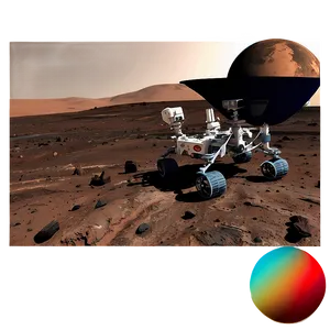 Mars Landscape With Rover Png 06212024 PNG image