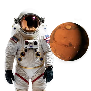 Mars Mission Astronaut PNG Xbf
