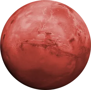 Mars Red Planet Global View PNG image