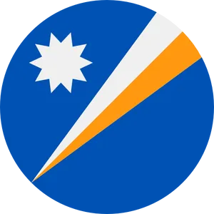 Marshall Islands Flag Graphic PNG image