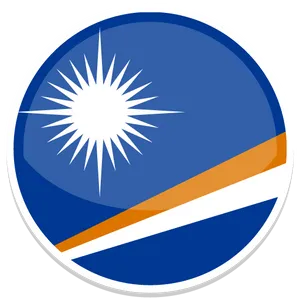 Marshall Islands Flag Graphic PNG image