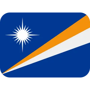 Marshall Islands Flag Graphic PNG image