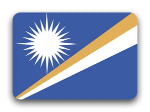 Marshall Islands Flag Graphic PNG image