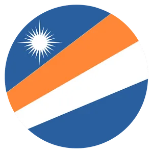 Marshall Islands Flag Graphic PNG image