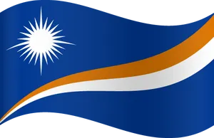 Marshall Islands Flag Waving PNG image